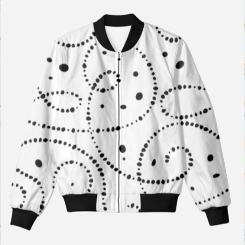 Doted line Bomber jacket  Main Image